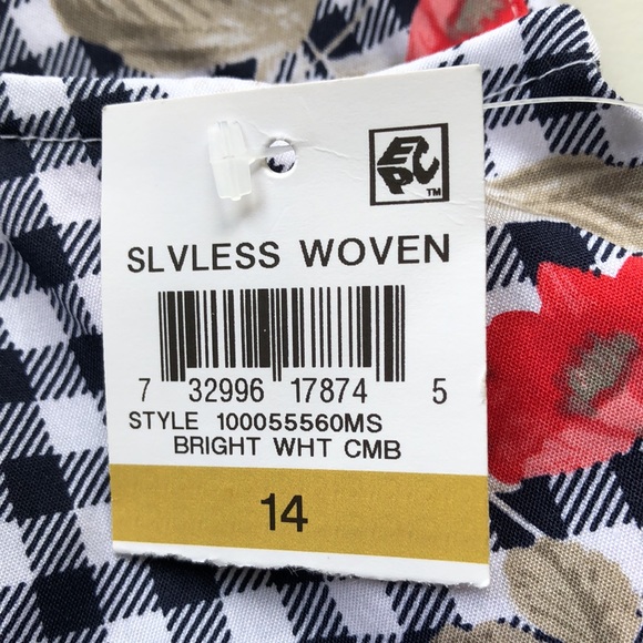 🔥NWT🔥 Charter Club Women’s Sleeveless Button Up Front Blouse - Picture 4 of 7